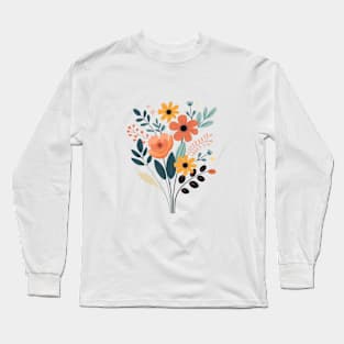 Bouquet of flowers with leaves and flowers Long Sleeve T-Shirt